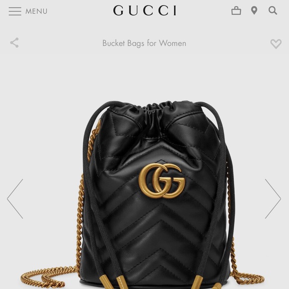 NEW GUCCI GG Marmont mini bucket bag - Picture 11 of 15